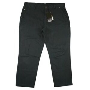 Harley-Davidson Mens Black Carpenter Canvas Double Knee Work Pants 42x30